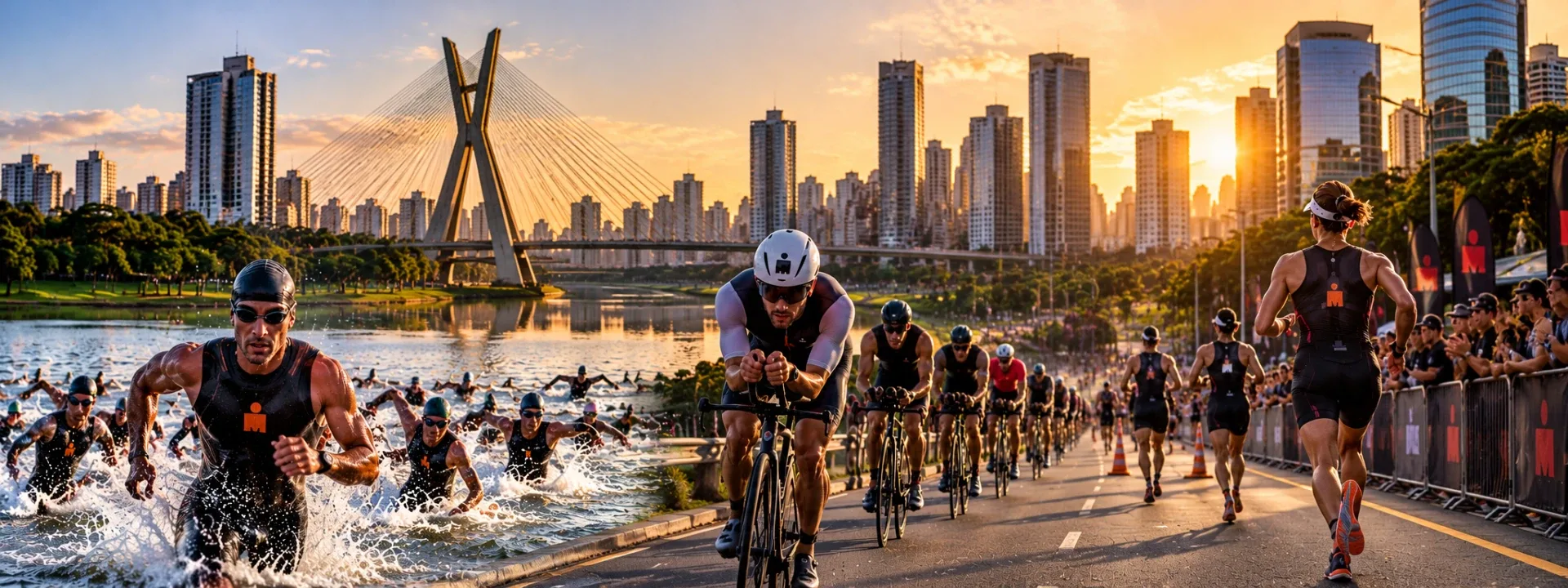 Atleta competindo em prova de endurance